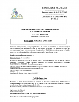 Délibération du conseil municipal 03-2014.CAUE cotisation 2014