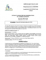 Délibération du conseil municipal 24-2014.CCAS